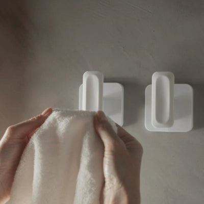 CONJUNTO GANCHOS DE PARED ELEVE BLANCO