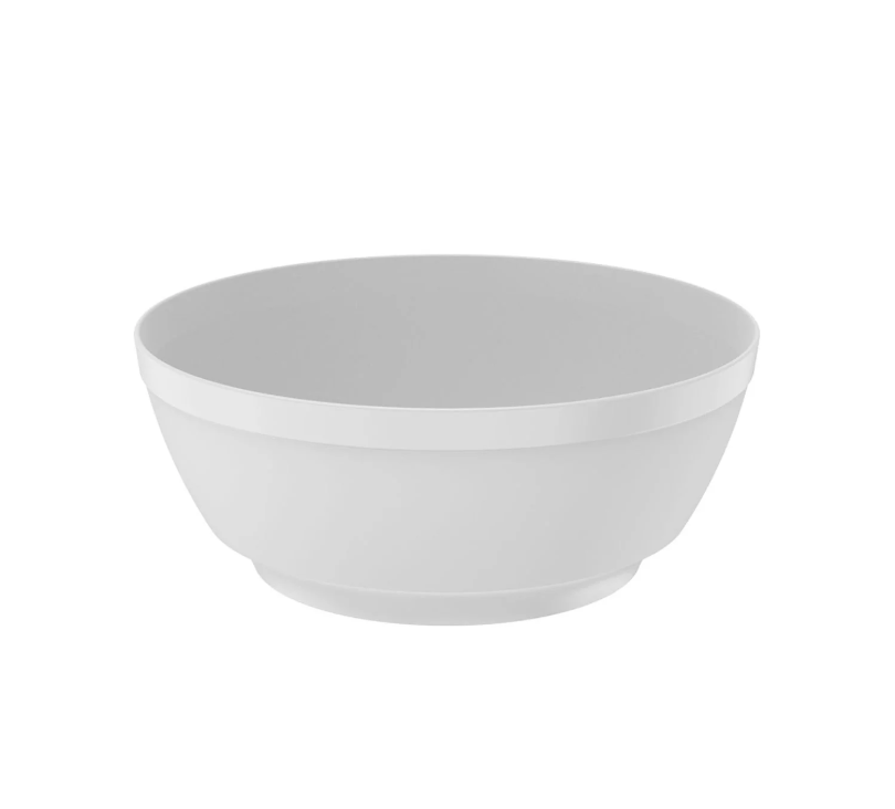 Bowl Luna Con Tapa Blanco 3,5 Lt