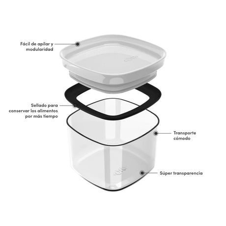 Contenedor Block Blanco 0,45 Lt
