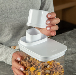 Dispensador Alimentos con Medidor Drop Blanco 1,5 lt