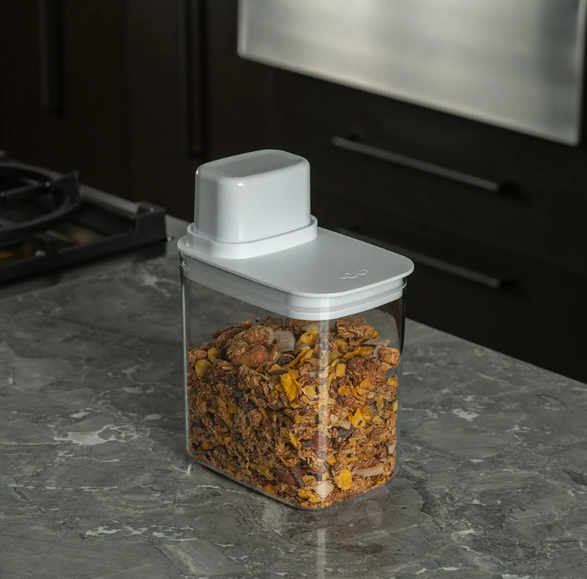 Dispensador Alimentos con Medidor Drop Blanco 1,5 lt