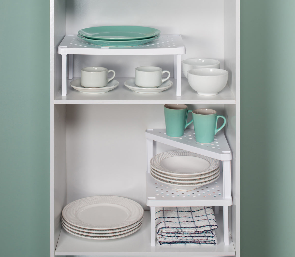 Organizador de Estante Rectangular Level Blanco