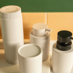 Jabonera Con Dosificador Dorica Beige 300 Ml