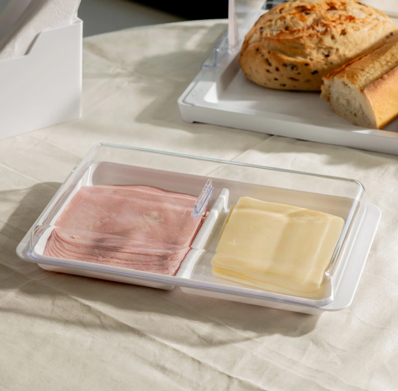 Contenedor Jamón/Queso Doble Break Gris