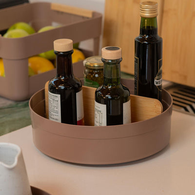 Organizador Giratorio Alto Con Separador Lume Café