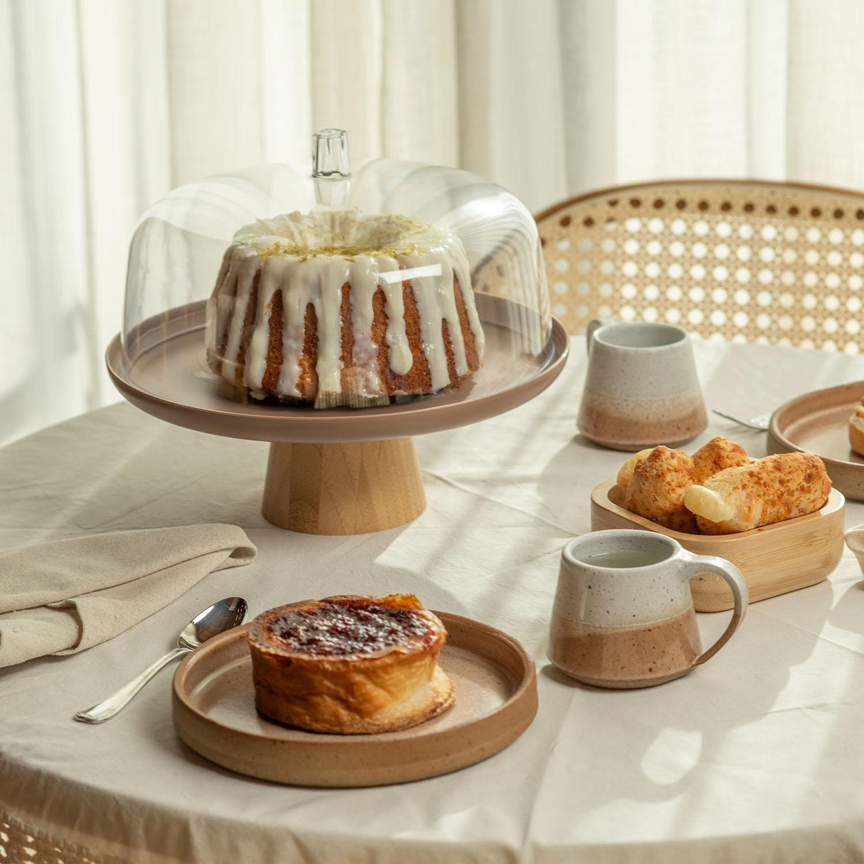 Organizador Giratorio Bajo Lume Beige