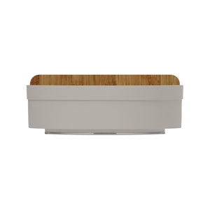 Organizador Giratorio Alto Con Separador Lume Beige