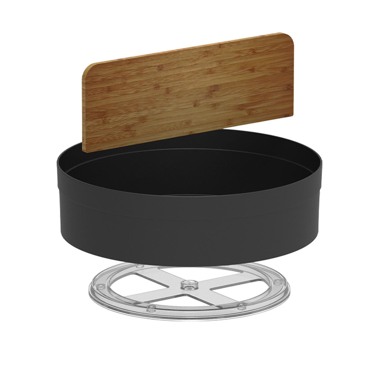 Organizador Giratorio Alto Con Separador Lume Negro